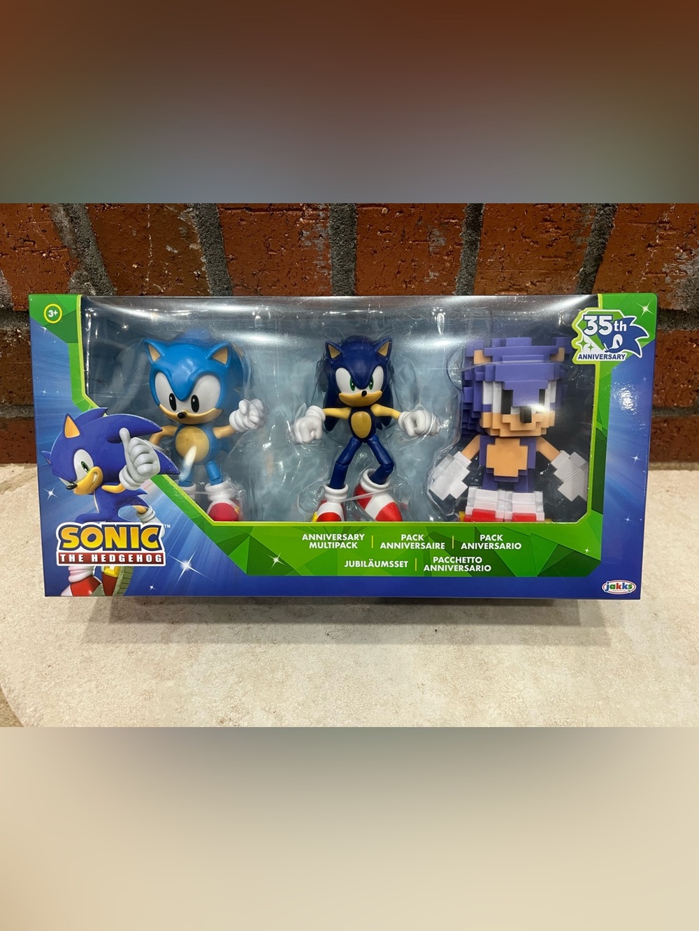Sonic the Hedgehog 35th Anniversary 3-Pack Jakks Pacific NIB - Qty Available